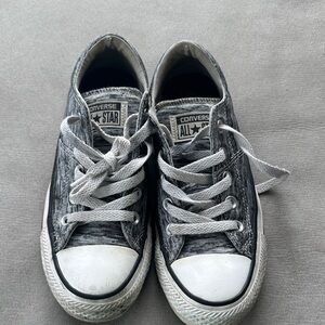 Converse Kids Gray and White Sneakers